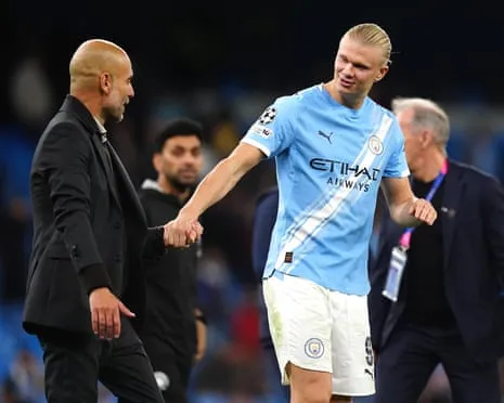 Erling Haaland Enters Elite UCL Half-Century Group, Hailed by Guardiola as CR7 and Messi's Peer